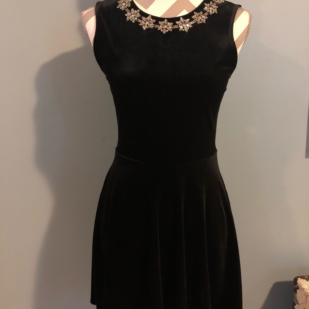 Black cocktail mini dress S